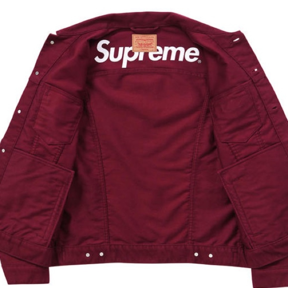 NWT Supreme Levi’s Moleskin Trucker Jacket